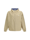 Prada Reversible Re-Nylon Down Jacket — Beige