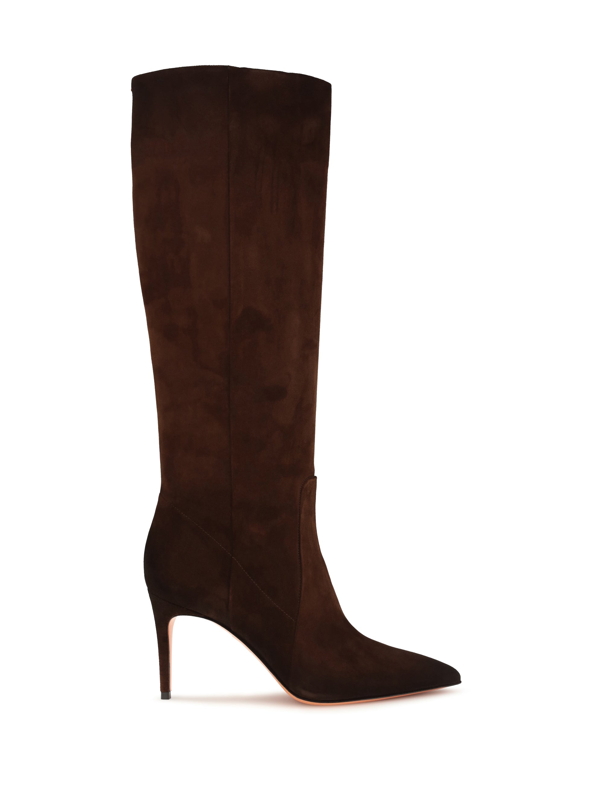 Santoni Pointed High Boot — Brown