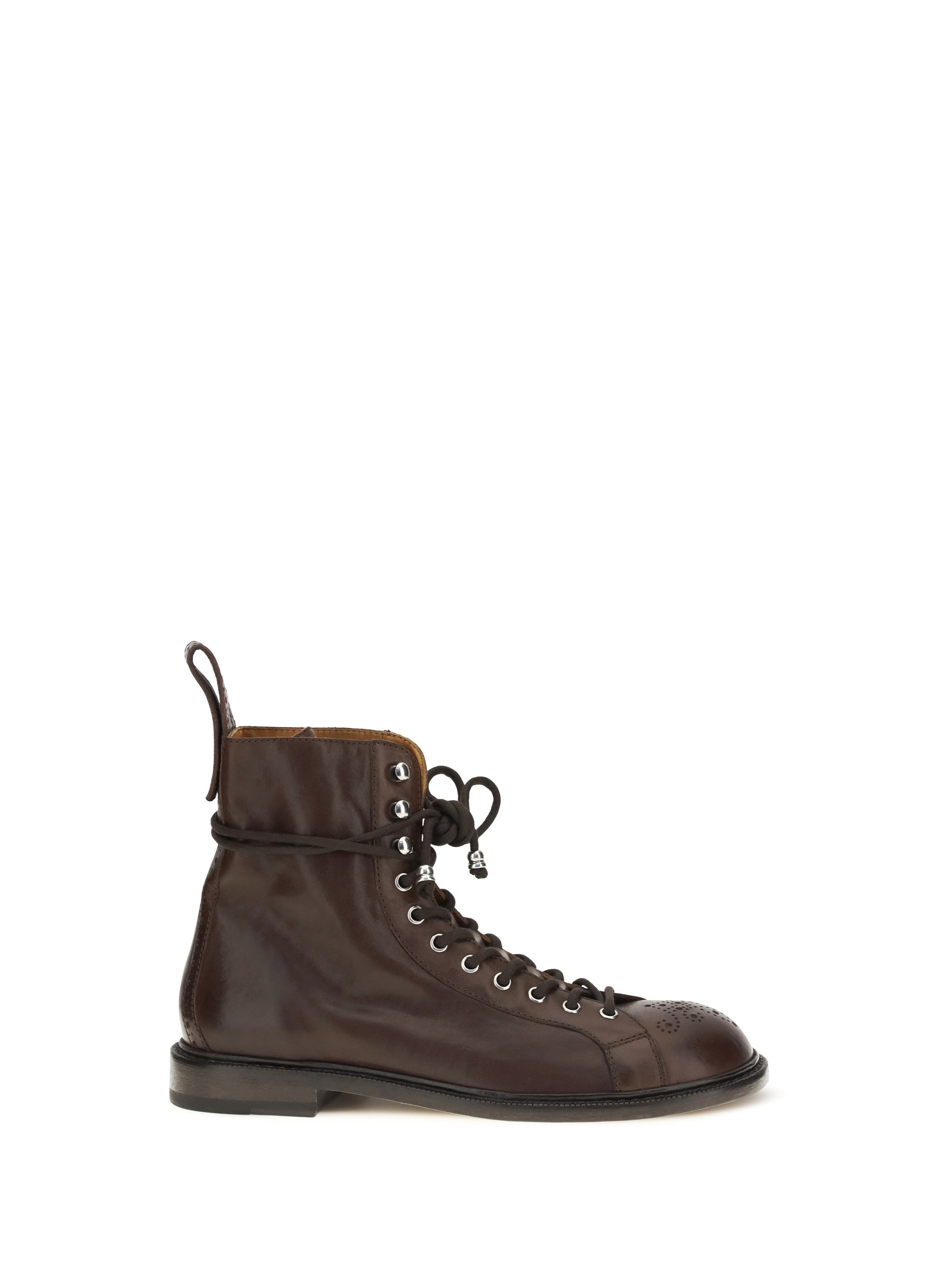 Versace Billy Ankle Boot — Brown