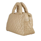 Quilted Metallic Lambskin Coco Cocoon Bowler Bag