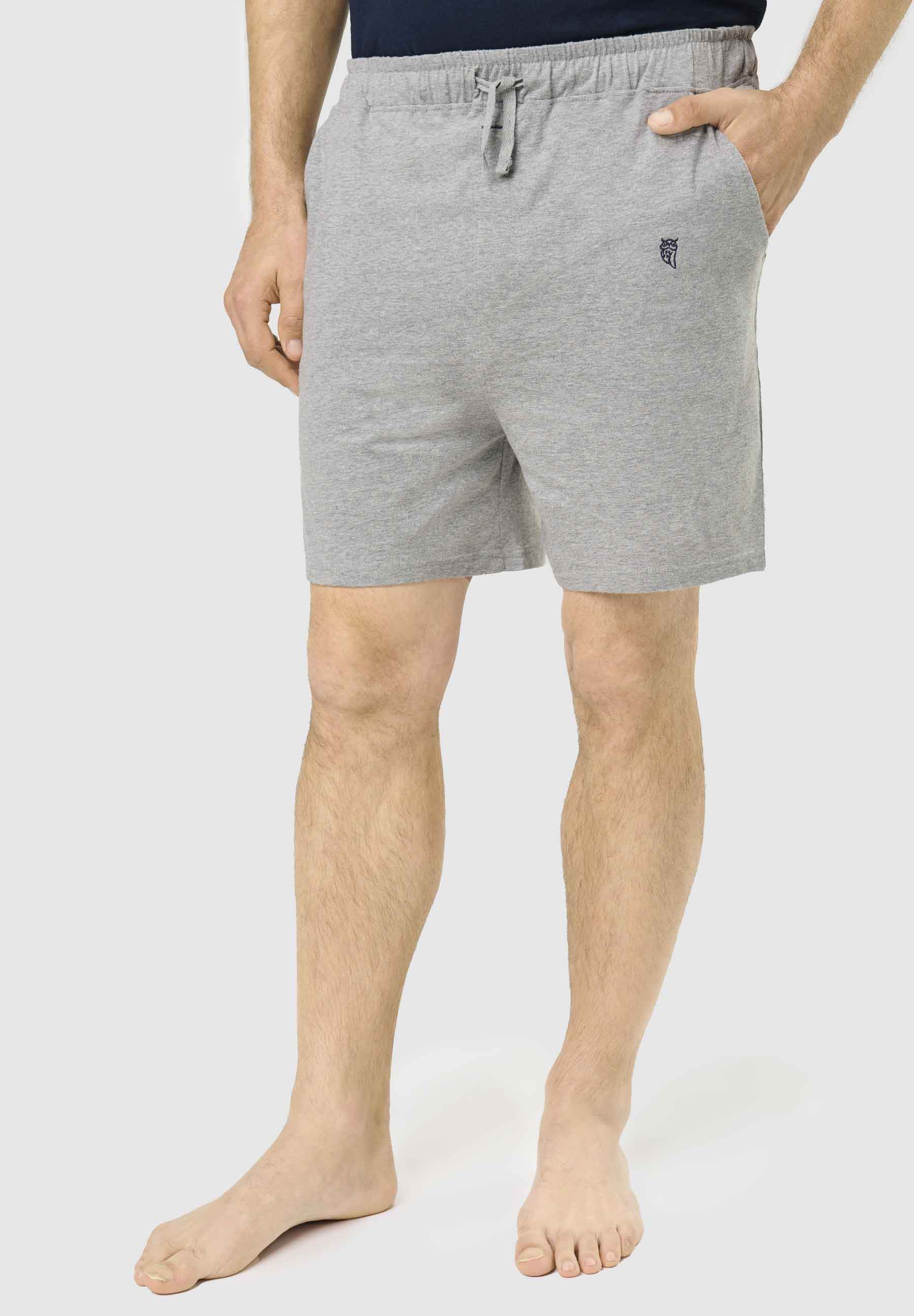 Pantalón Pijama Hombre Corto Punto Liso - Gris 9404_20