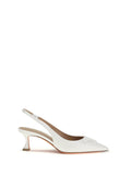Santoni Taylor Slingback Pump — White