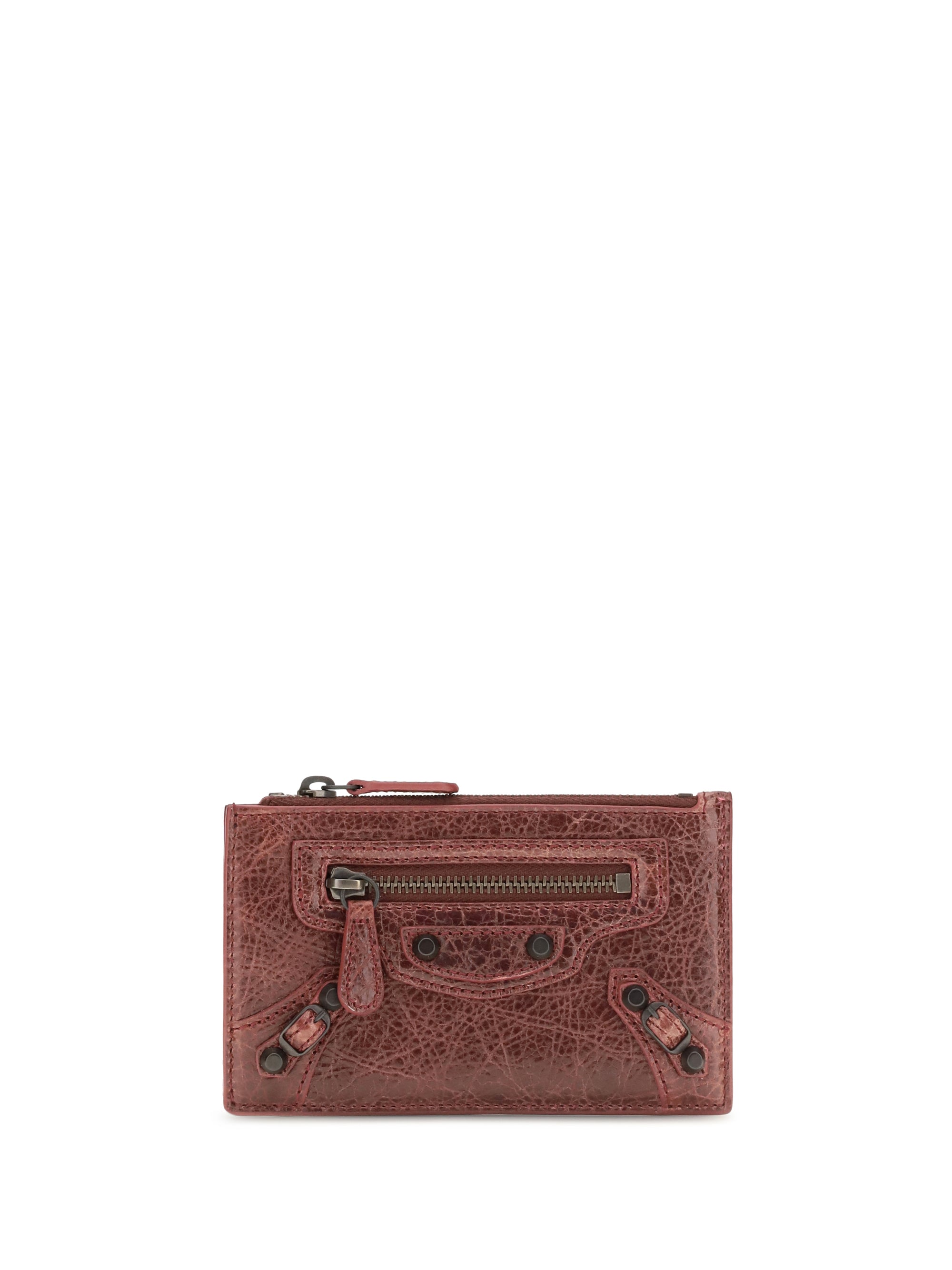 Balenciaga Le City Card Holder Wallet — Red
