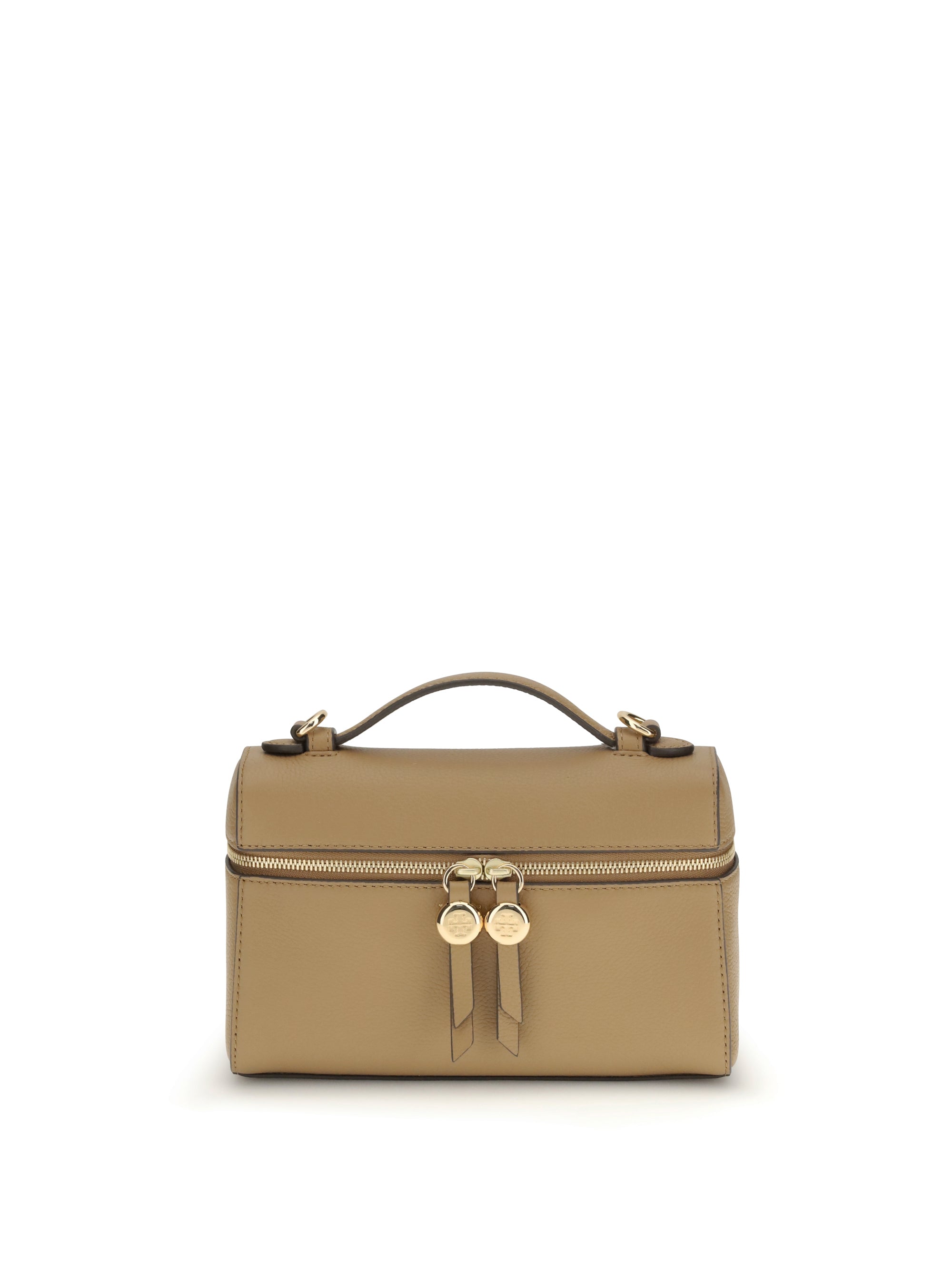 Tory Burch Romy Slim Top Handle Bag — Beige