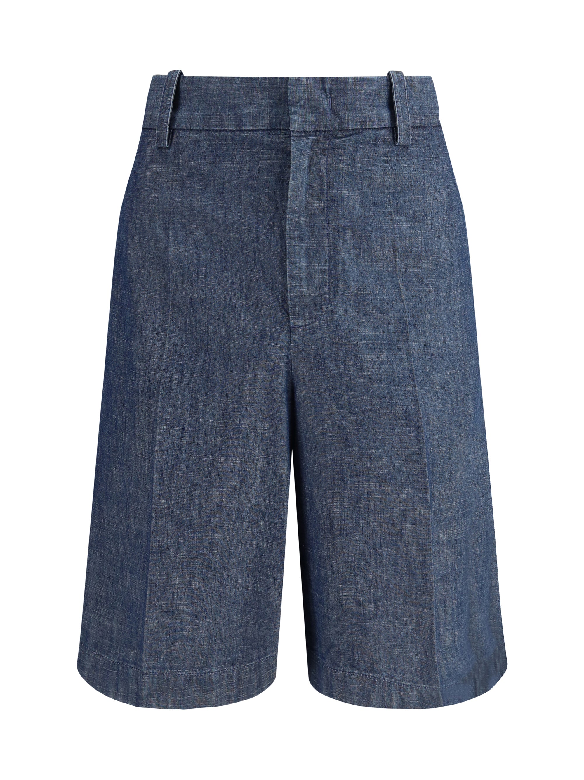 Jil Sander Cotton Bermuda Shorts — Indigo