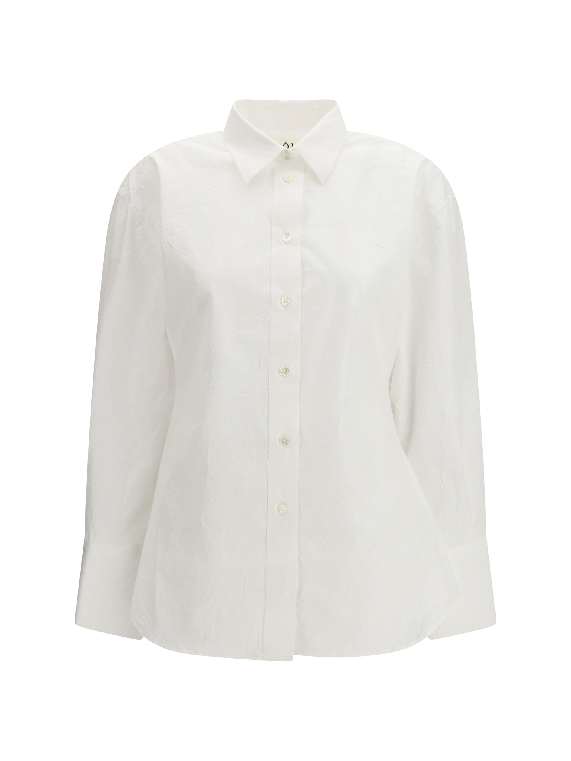 Rohe Shaped Cotton Poplin Shirt — White