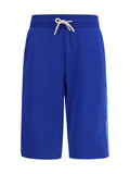 GCDS Side-Stripe Sporty Bermuda Shorts — Blue