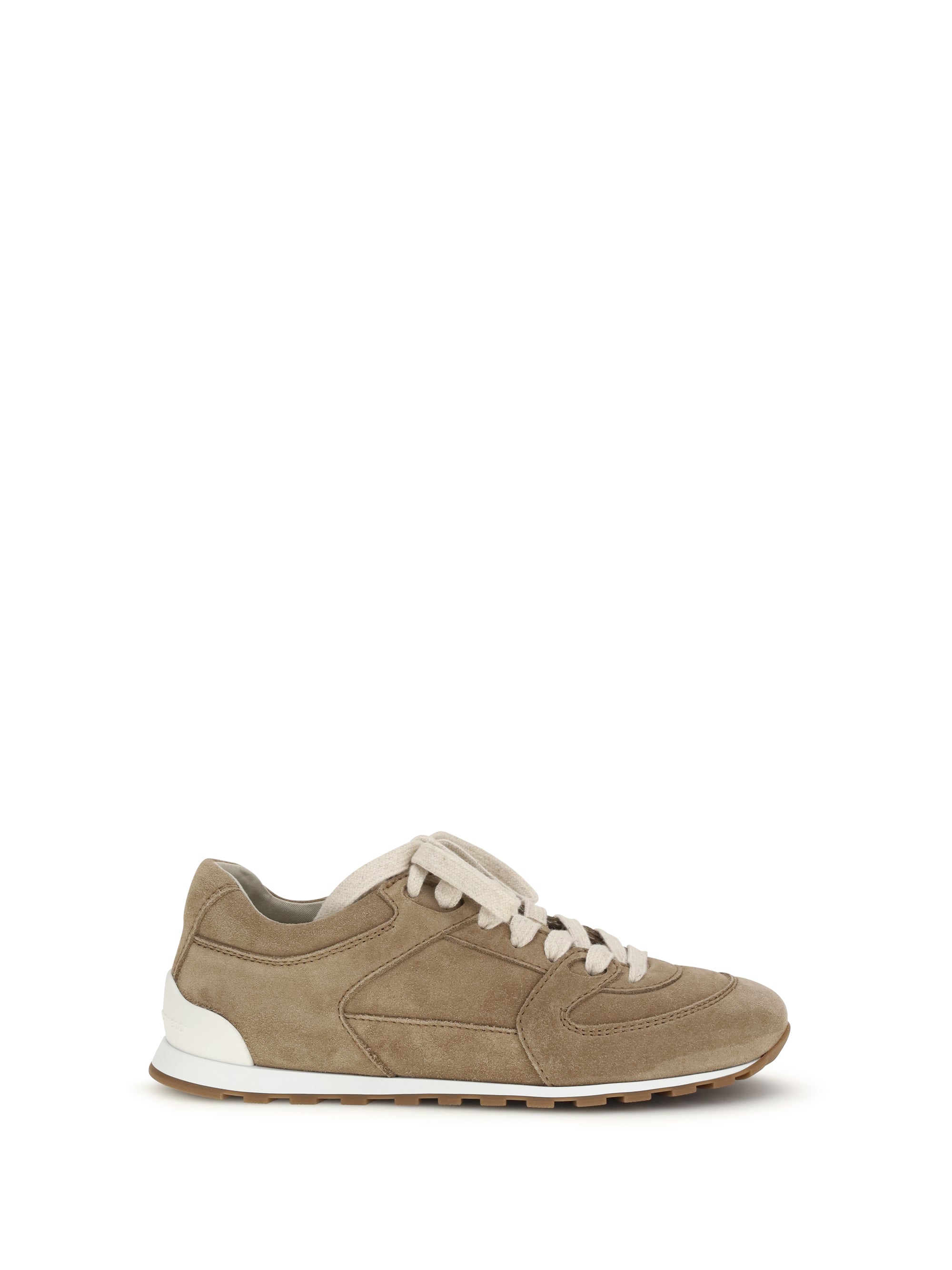 Brunello Cucinelli Suede Sneaker — Beige