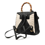 Bicolor Calfskin Bamboo Trapuntata Queen Margaret Backpack