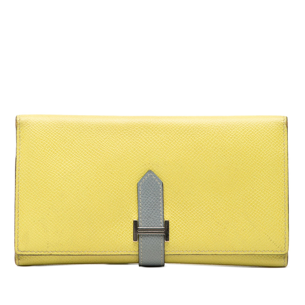 Bicolor Epsom Bearn Long Wallet