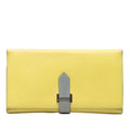 Bicolor Epsom Bearn Long Wallet
