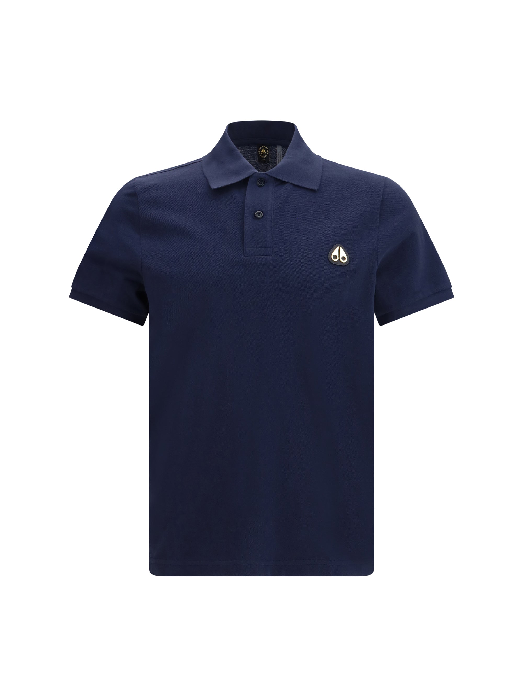 Moose Knuckles Everett Gold Polo — Navy