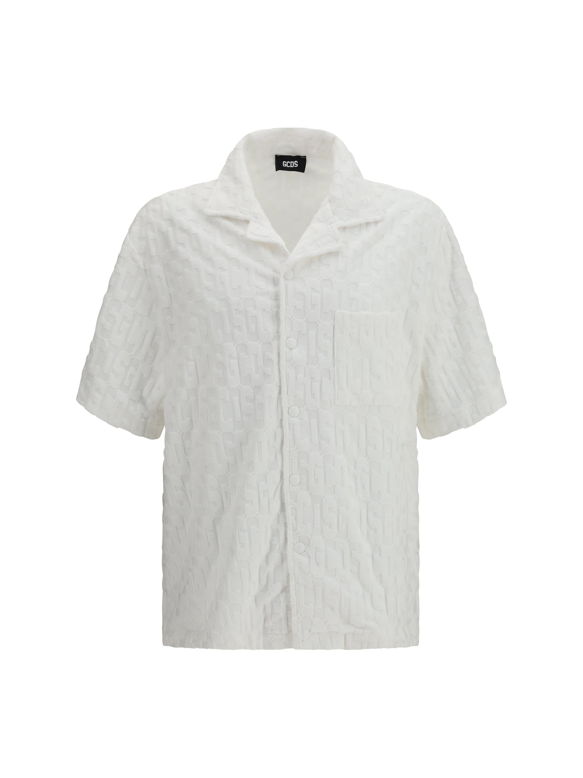 GCDS Monogram Terry Shirt — White