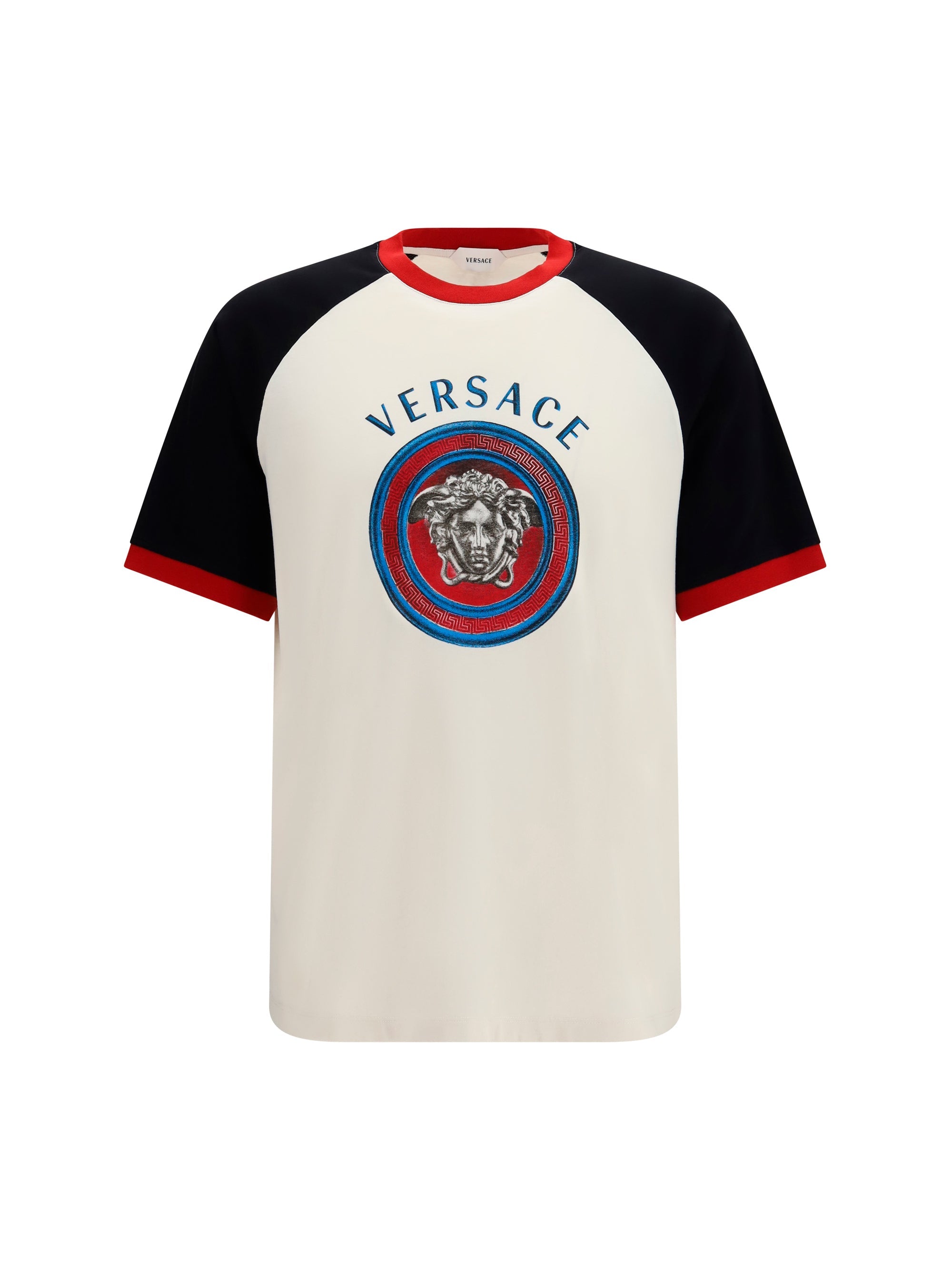 Versace Medusa Logo Raglan T-Shirt — White
