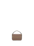 Valentino Garavani Rockstud Mini Pouch Shoulder Bag — Beige