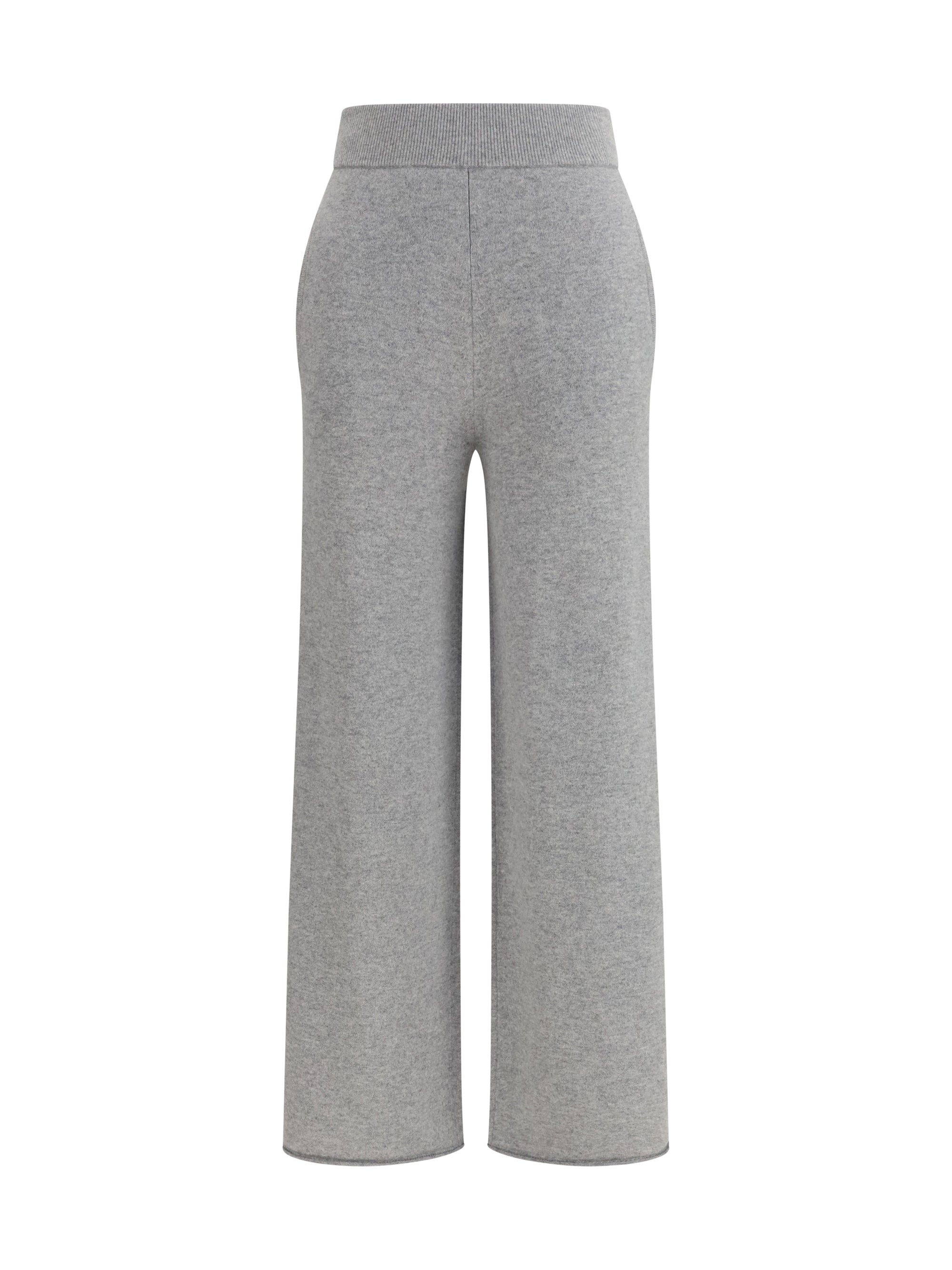 Max Mara Pure Cashmere Trousers — Gray