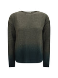 Mirror In The Sky Gradient Dyed Cashmere Sweater — Green