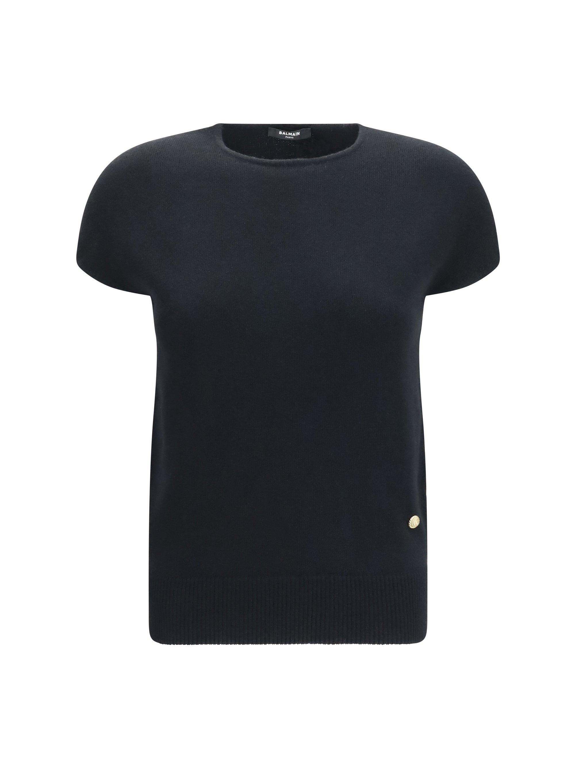 Balmain Wool and Cashmere Sweater — Black