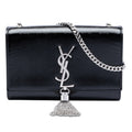 Medium Chevron Patent Monogram Kate Tassel Crossbody