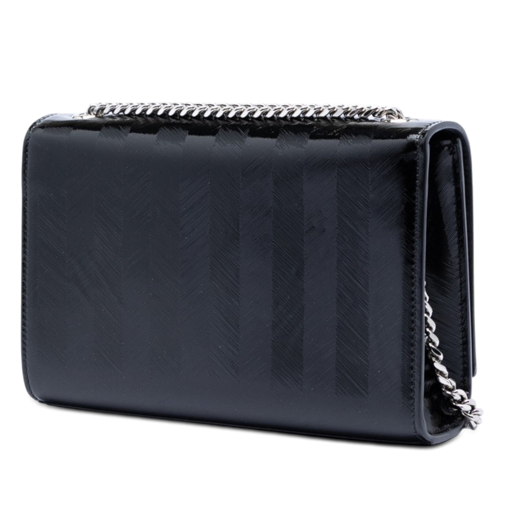 Medium Chevron Patent Monogram Kate Tassel Crossbody