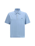 Ferragamo Cotton Jersey Polo Polo — Blue