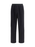 MM6 Maison Margiela Cotton Elastic-Waist Sweatpants — Black