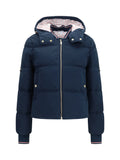 Chaqueta acolchada de plumón técnica encerada Thom Browne - Azul marino