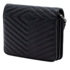 CC Chevron Caviar Square Wallet On Chain