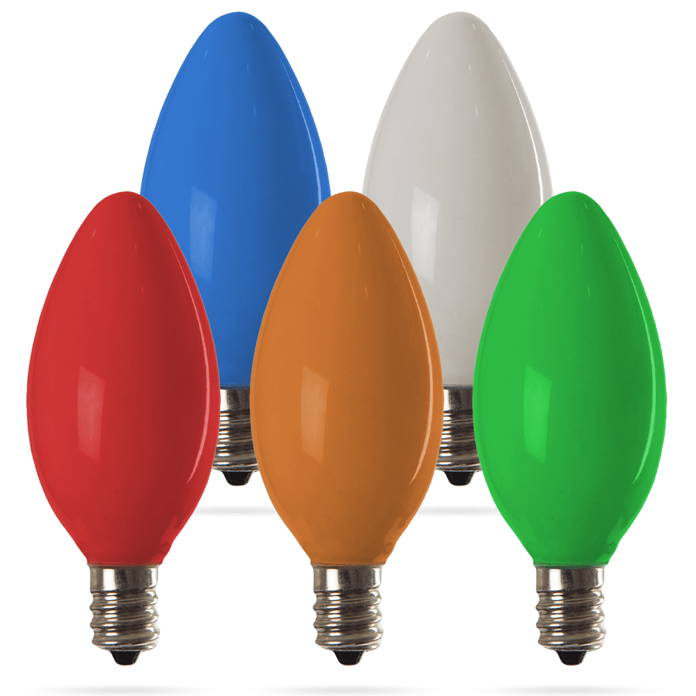 Christmas Ceramic Incandescent Bulbs
