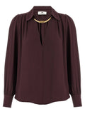 Elisabetta Franchi Blouse — Burgundy