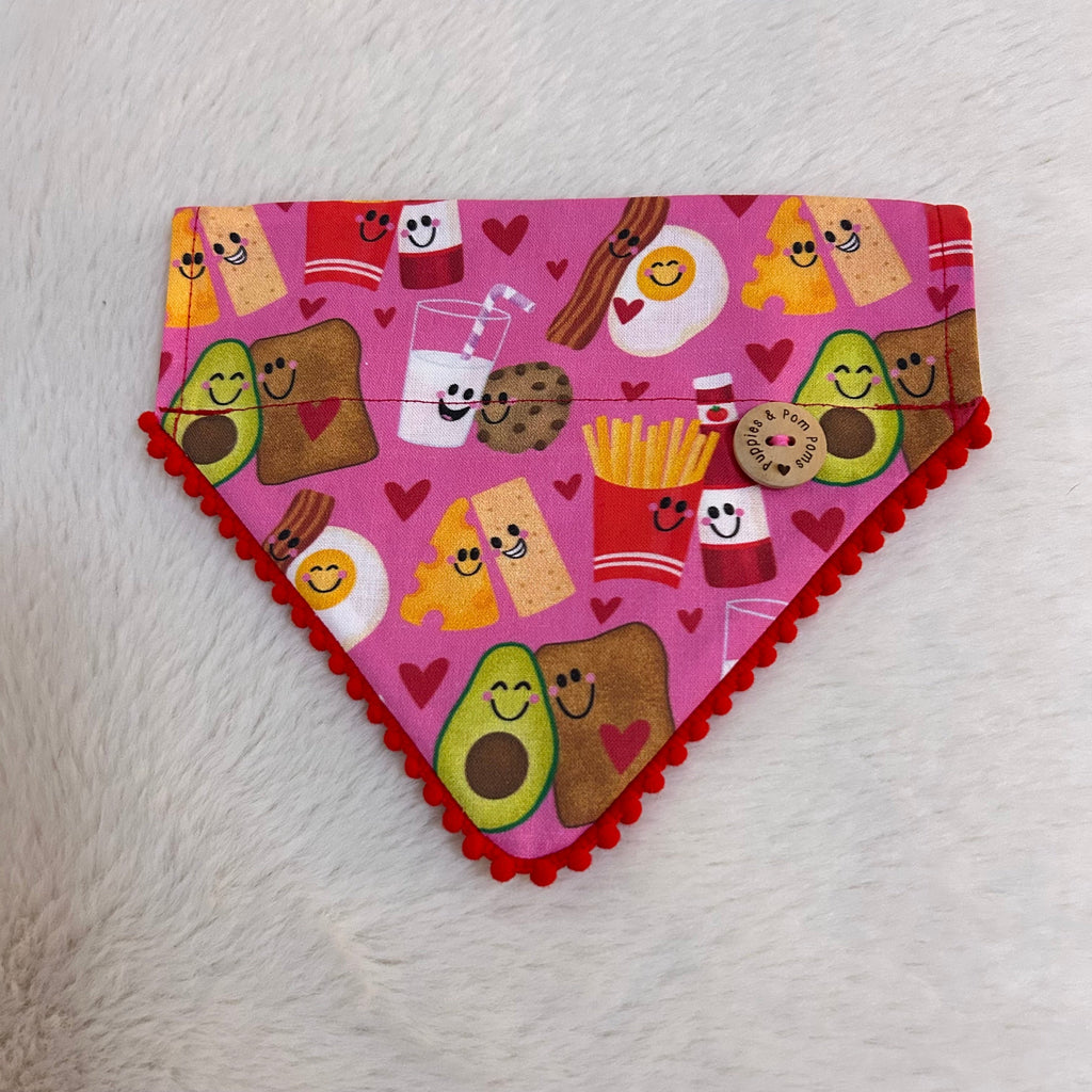 Handmade Dog Bandana - Made to be Together -Slide On