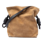 Suede Flamenco Knot Crossbody