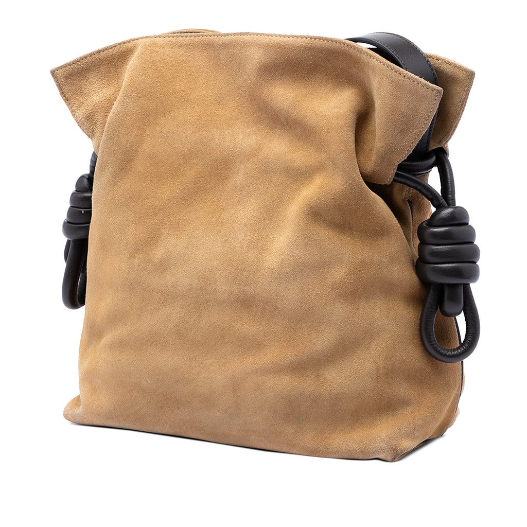 Suede Flamenco Knot Crossbody