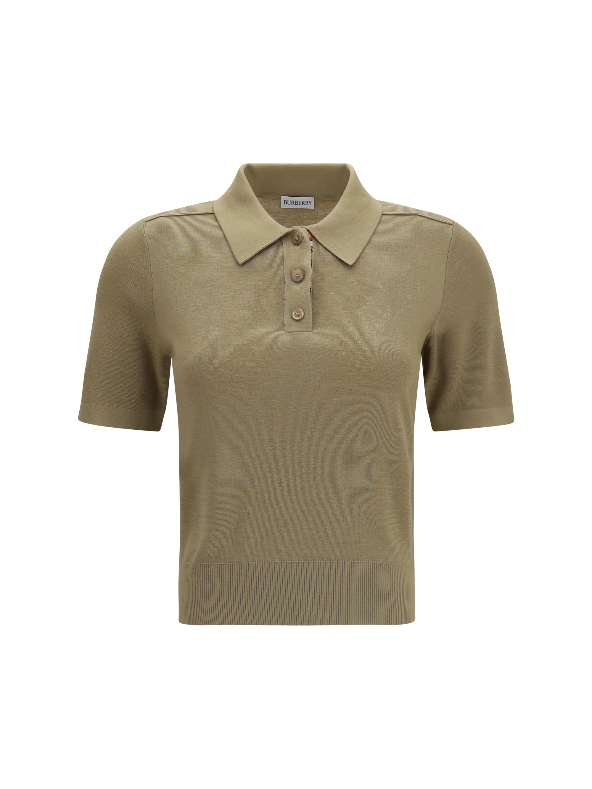 Burberry Check Polo — Beige