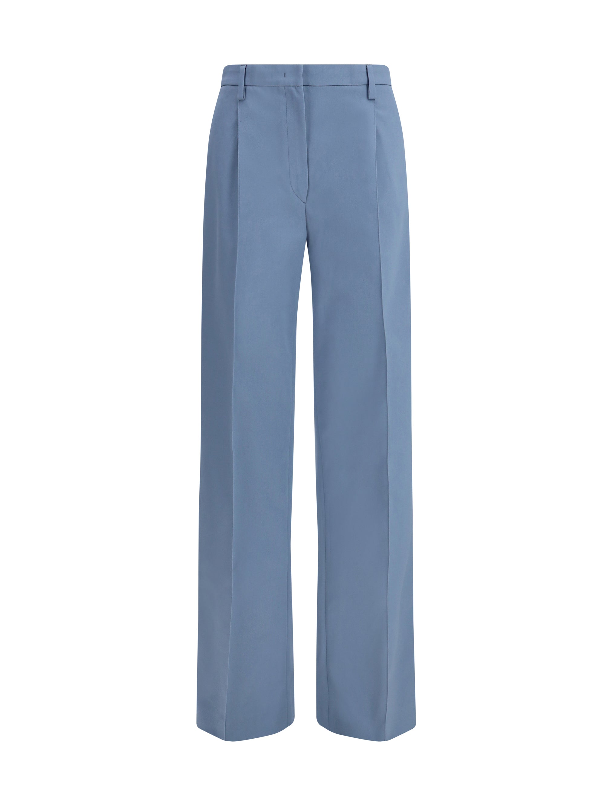 Prada Cotton Chino Trousers — Blue