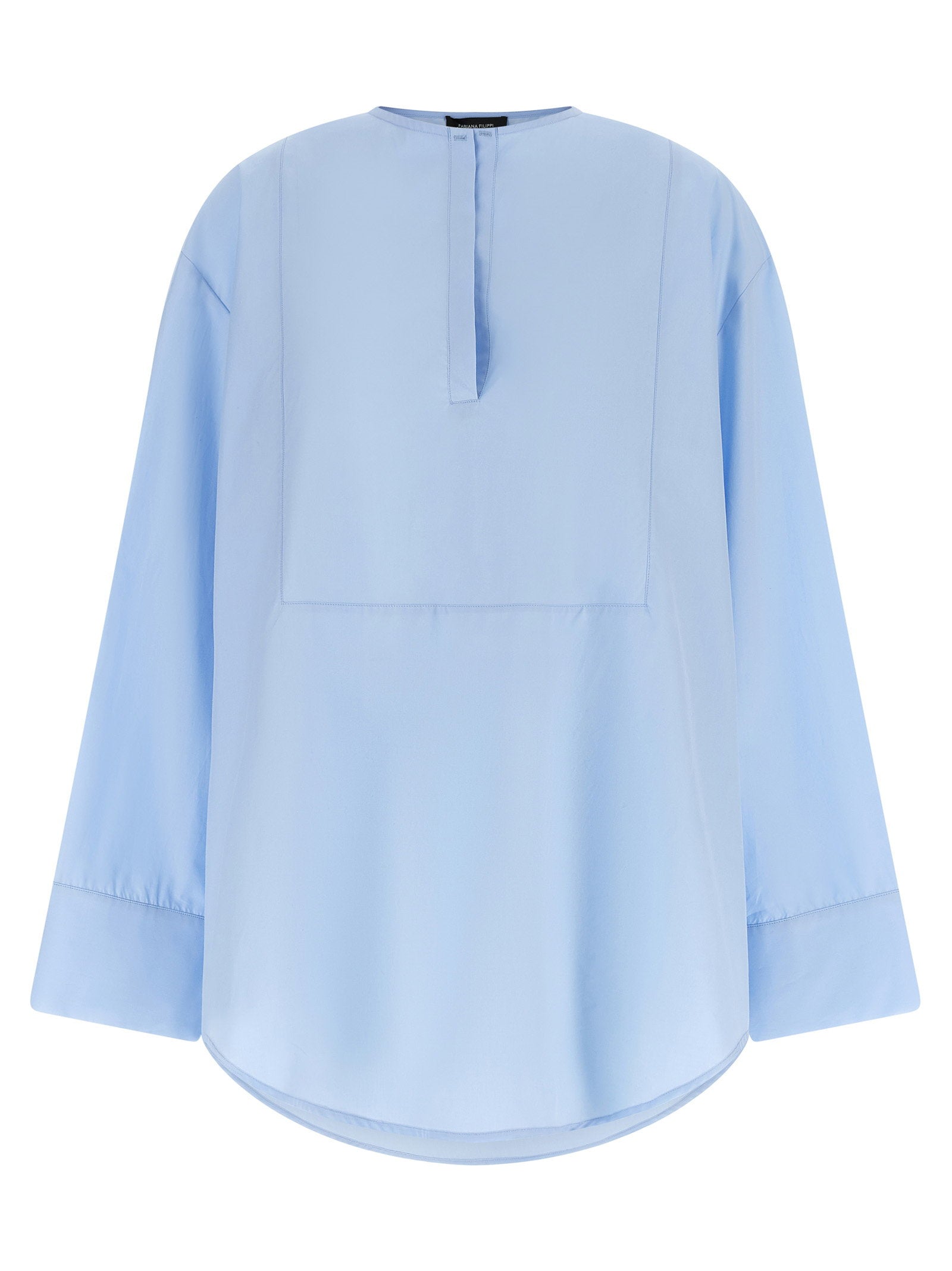 Fabiana Filippi Cotton Poplin Shirt — Blue