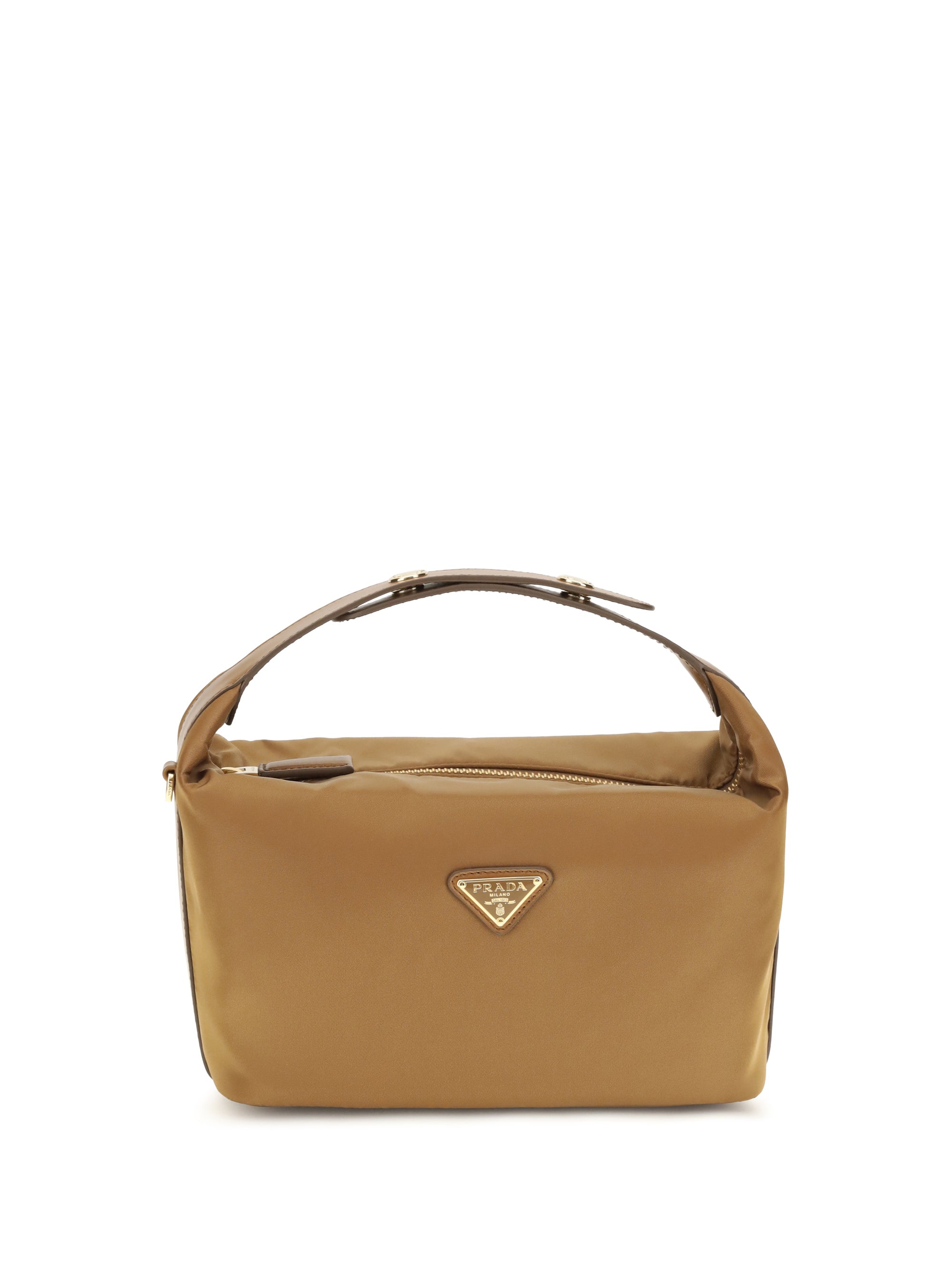 Prada Top Handle Bag — Bronze