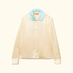 Call Me Long-Sleeve Button-Up Blue