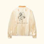 Call Me Long-Sleeve Button-Up Orange
