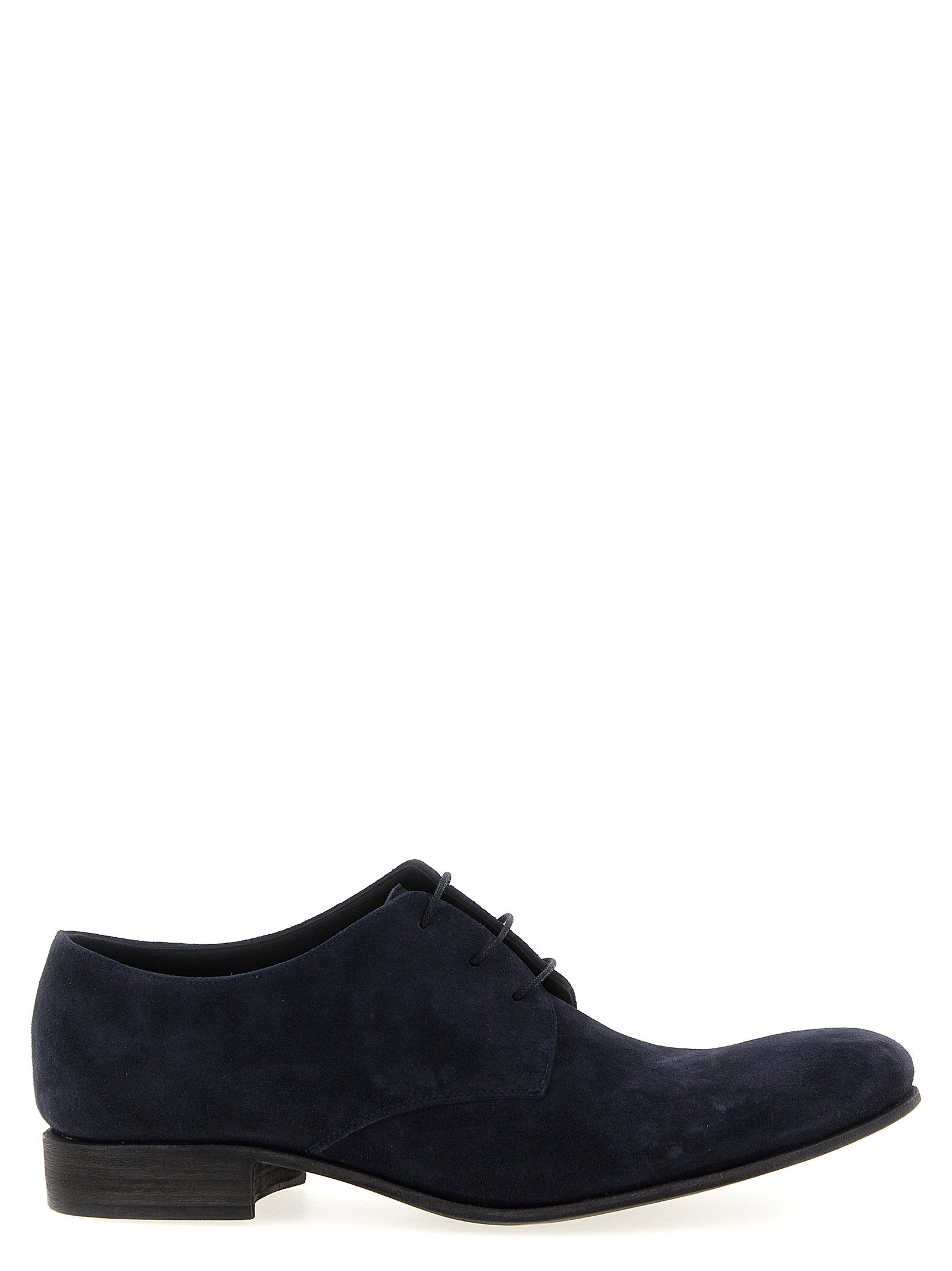 Julian Suede Lace-Up Oxford — Navy