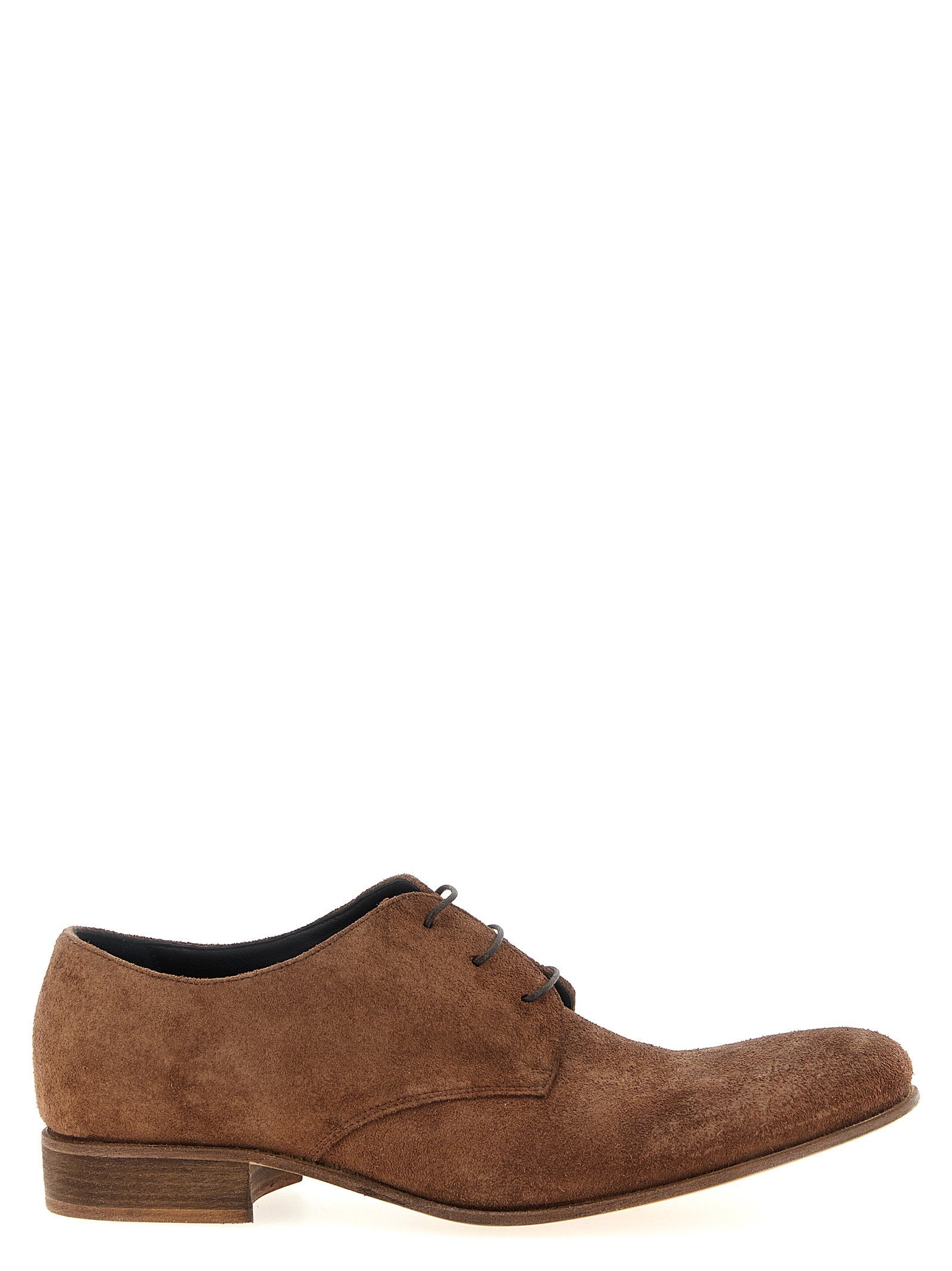 Julian Suede Lace-Up Oxford — Brown