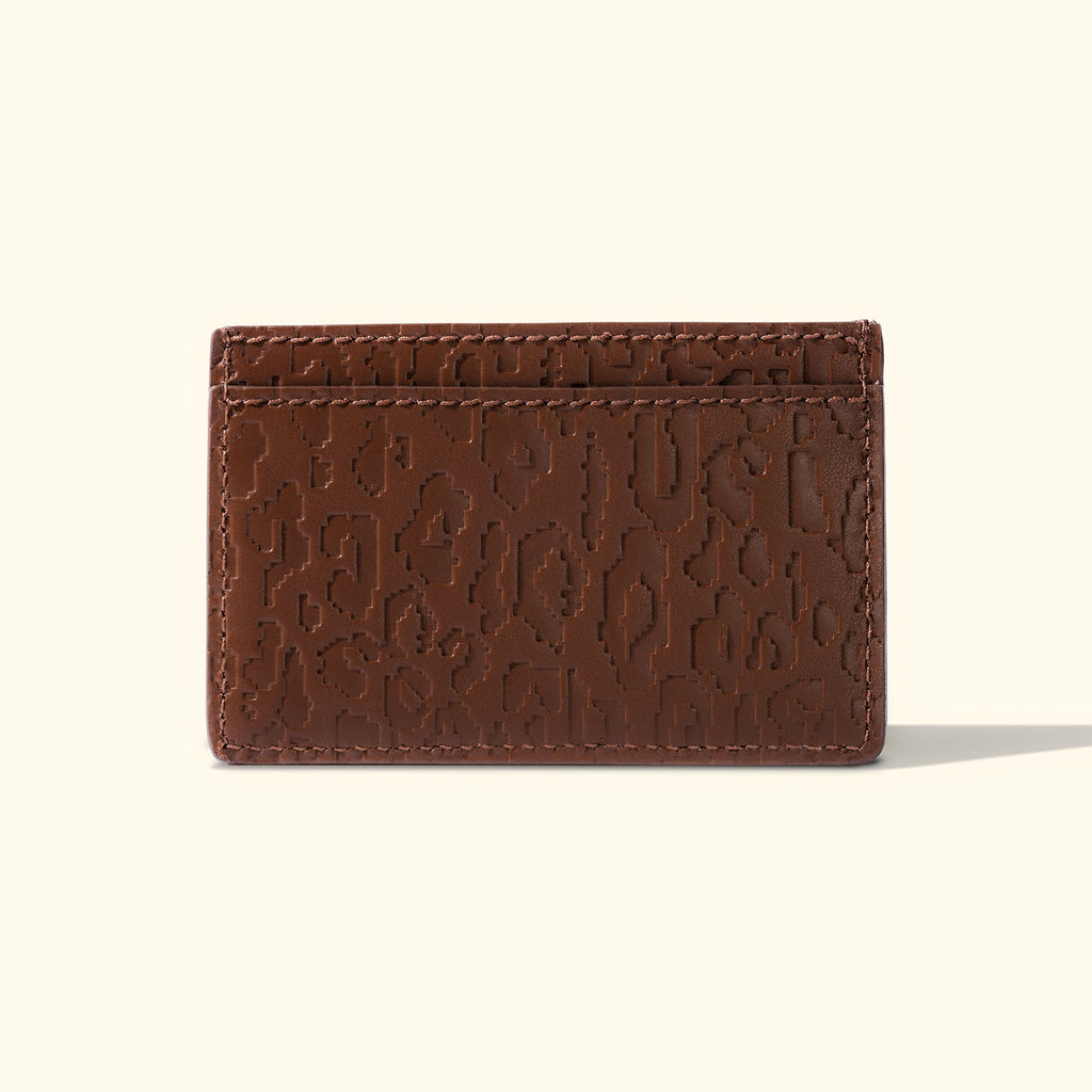 Fleur Camo Cardholder Brown