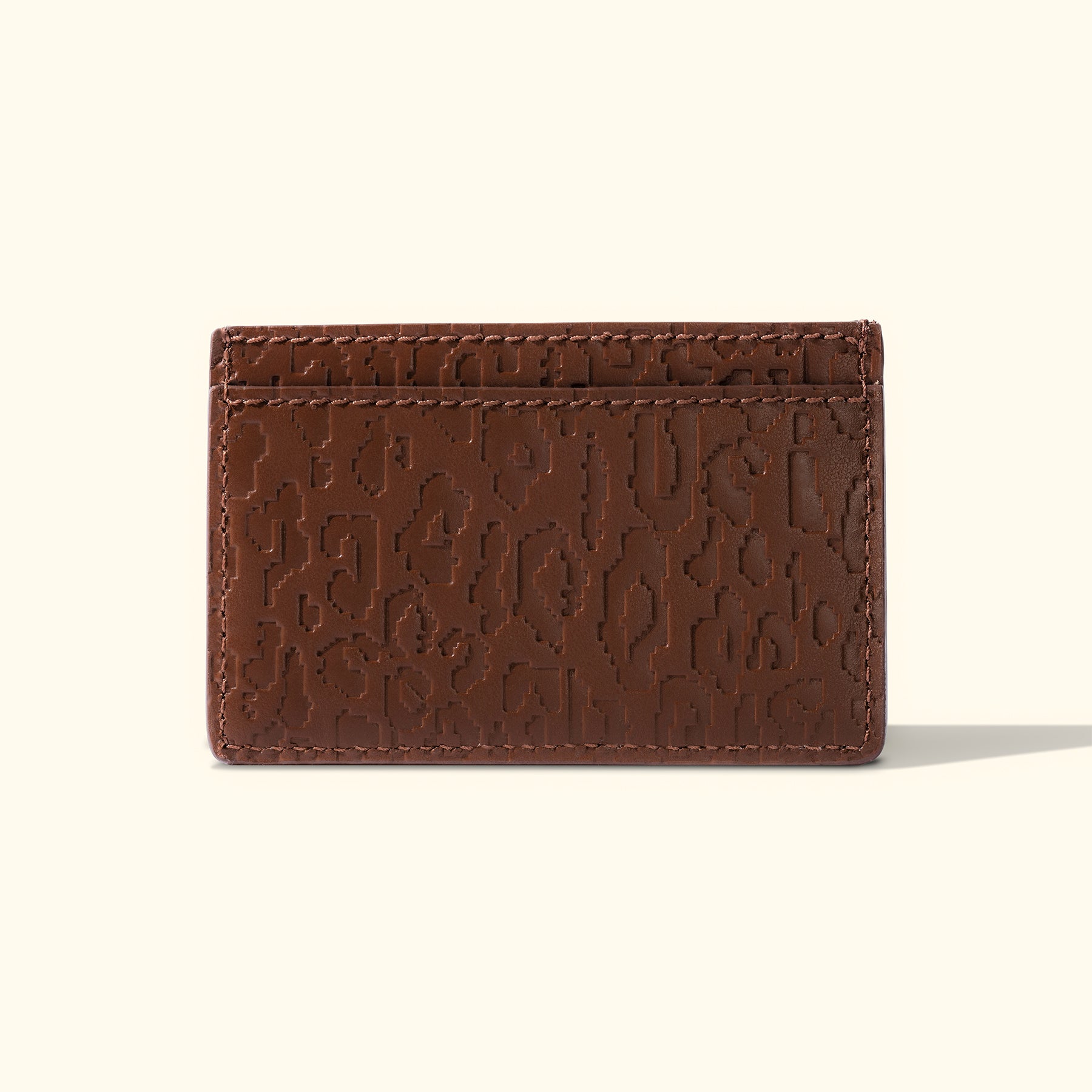 Fleur Camo Cardholder Brown