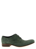 Julian Suede Lace-Up Oxford — Sage Green