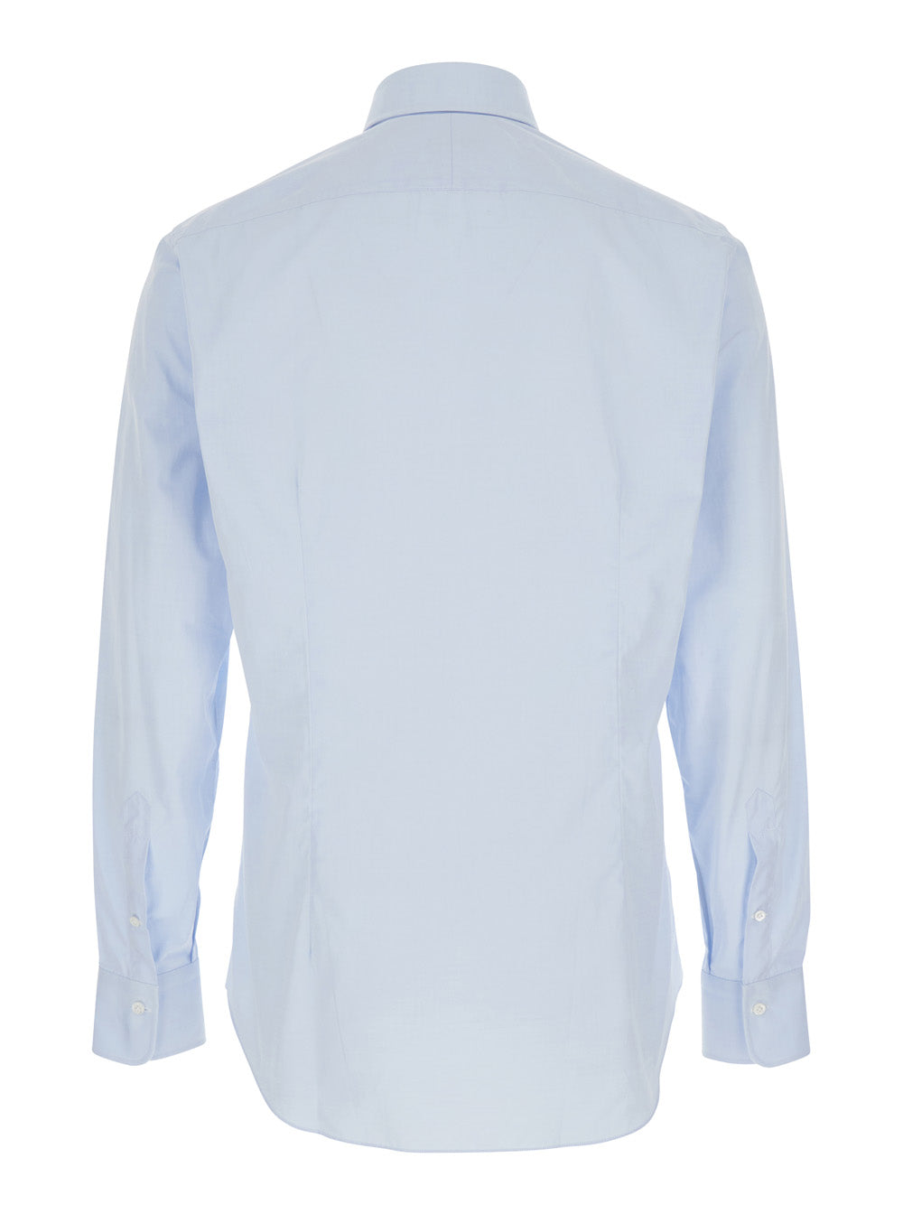Light Blue Shirt with Classic Collar in Cotton Man And Blouses