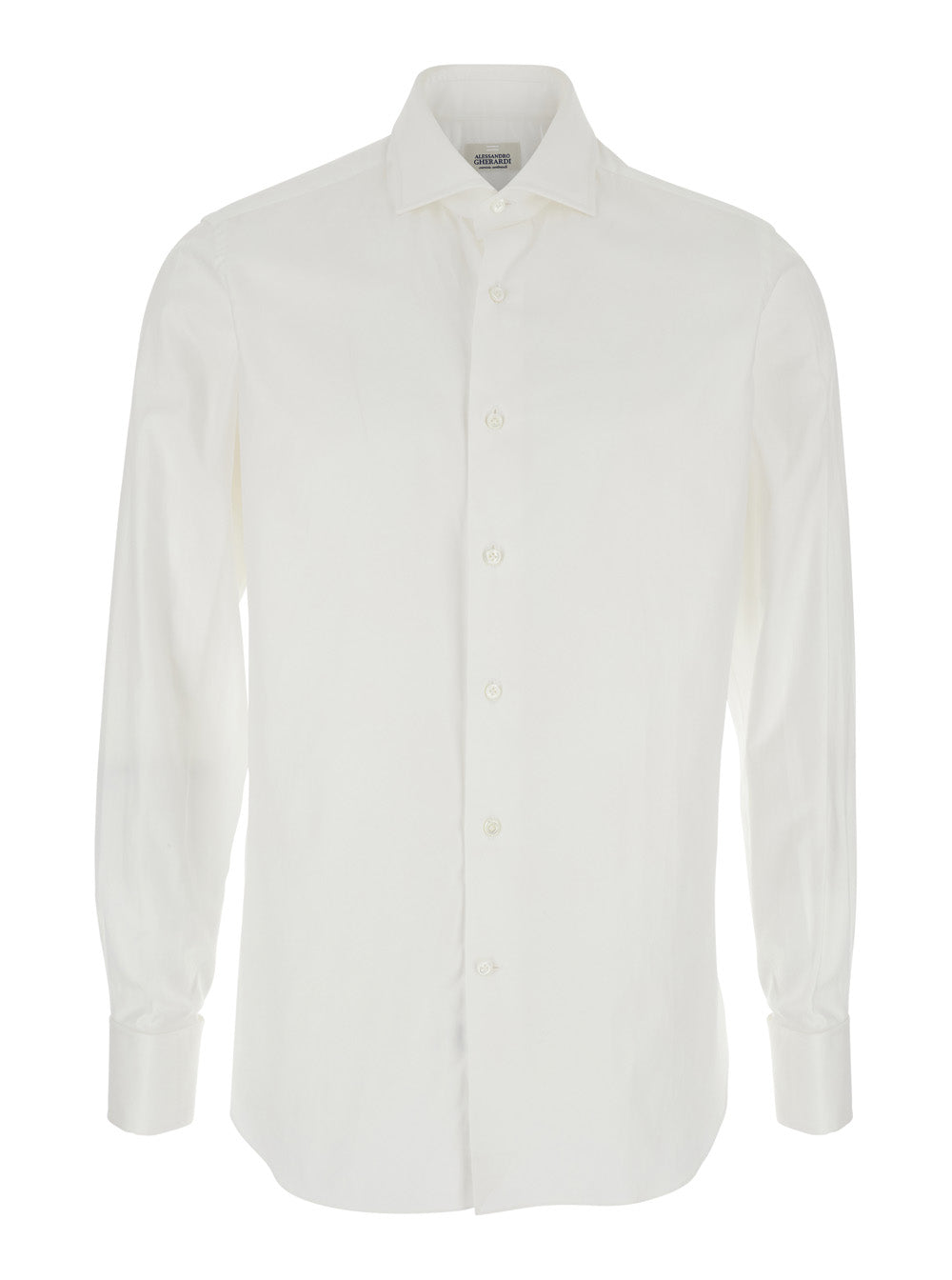 White Shirt with Classic Collar in Cotton Man And Blouses