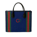 Canvas Interlocking G Satchel