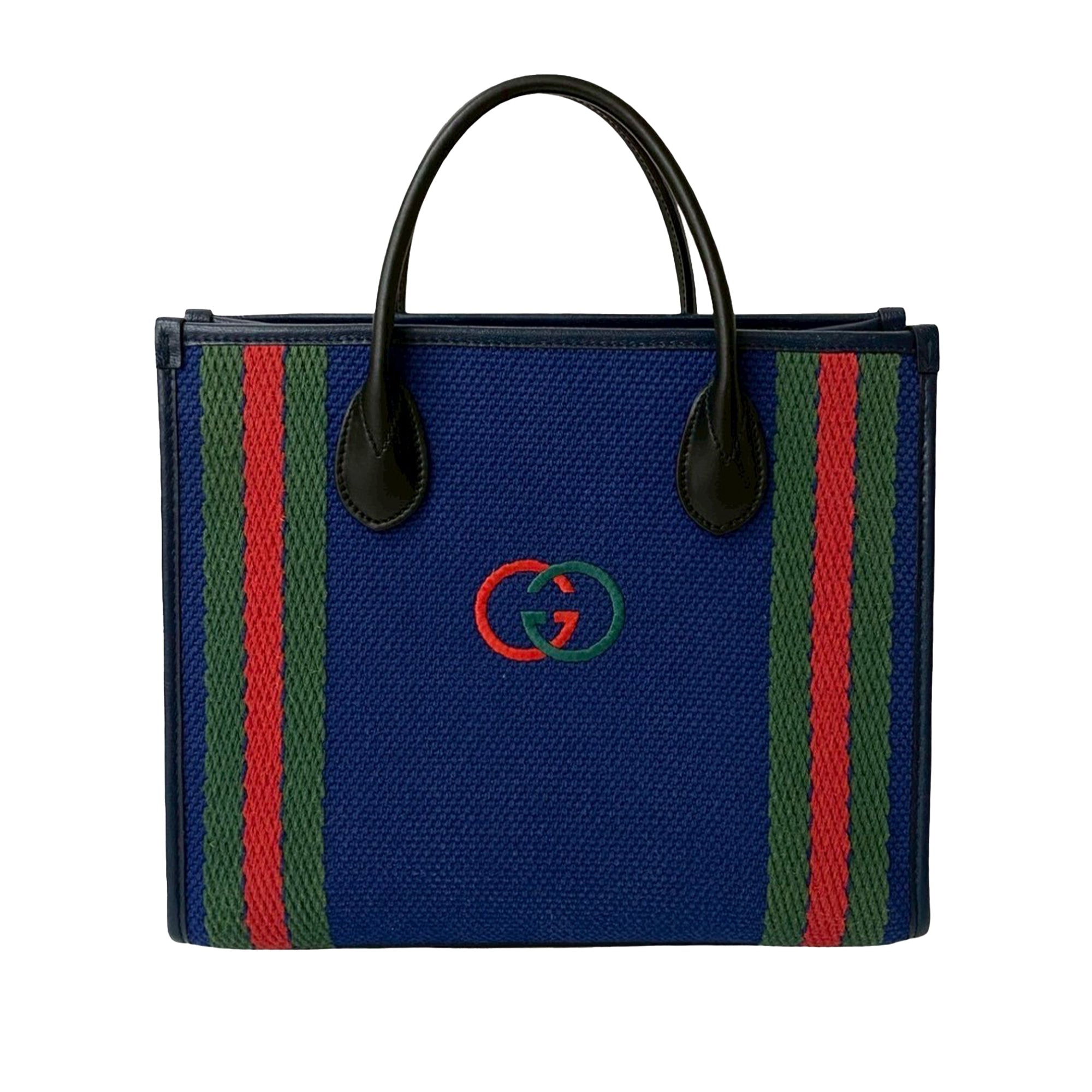 Canvas Interlocking G Satchel