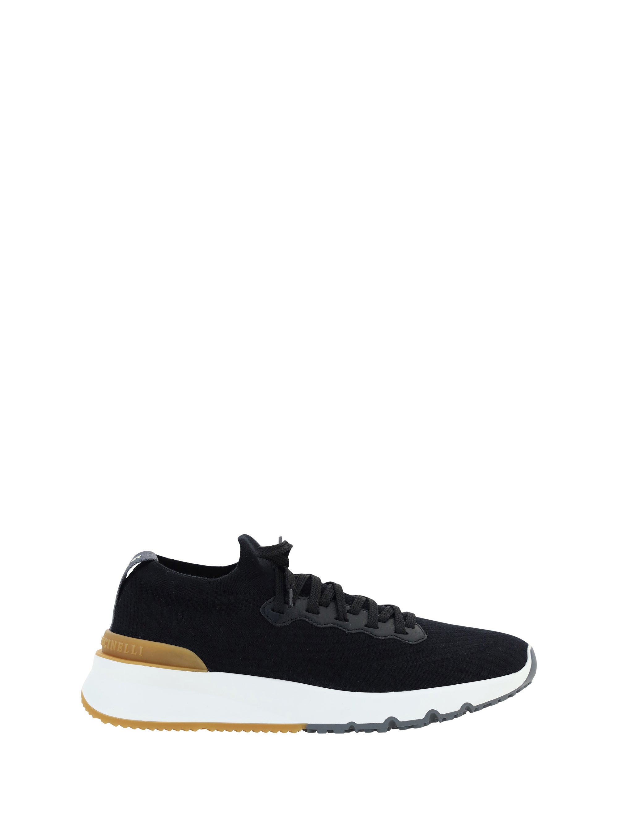 Brunello Cucinelli Cotton Sneakers — Black