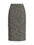 Gucci Laminated Bouclé Midi Skirt — Black